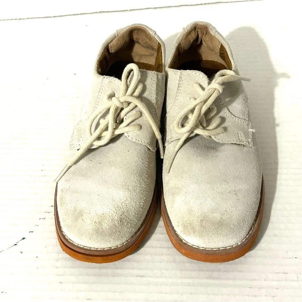 Florsheim Kearny Jr Boys Kids Size 2 M White Oxford Derby Dress Shoes Red Sole